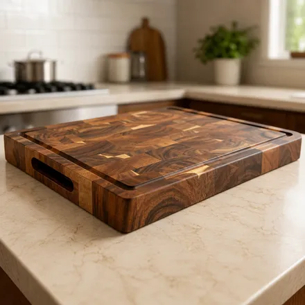 Walnut cutting board – detail