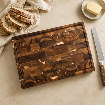 Walnut cutting board – lifestyle